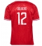 Maillot de football Réplique Danemark Kasper Dolberg #12 Domicile Europe 2024 Manche Courte