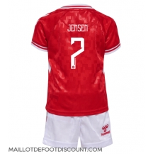 Maillot de football Réplique Danemark Mathias Jensen #7 Domicile Enfant Europe 2024 Manche Courte (+ Pantalon court)