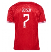 Maillot de football Réplique Danemark Mathias Jensen #7 Domicile Europe 2024 Manche Courte