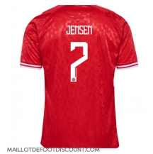 Maillot de football Réplique Danemark Mathias Jensen #7 Domicile Europe 2024 Manche Courte