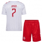 Maillot de football Réplique Danemark Mathias Jensen #7 Extérieur Enfant Europe 2024 Manche Courte (+ Pantalon court)