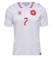 Maillot de football Réplique Danemark Mathias Jensen #7 Extérieur Europe 2024 Manche Courte