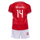 Maillot de football Réplique Danemark Mikkel Damsgaard #14 Domicile Enfant Europe 2024 Manche Courte (+ Pantalon court)