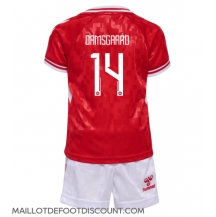 Maillot de football Réplique Danemark Mikkel Damsgaard #14 Domicile Enfant Europe 2024 Manche Courte (+ Pantalon court)