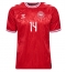 Maillot de football Réplique Danemark Mikkel Damsgaard #14 Domicile Europe 2024 Manche Courte