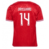 Maillot de football Réplique Danemark Mikkel Damsgaard #14 Domicile Europe 2024 Manche Courte