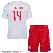 Maillot de football Réplique Danemark Mikkel Damsgaard #14 Extérieur Enfant Europe 2024 Manche Courte (+ Pantalon court)