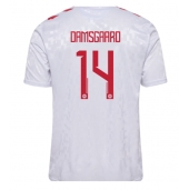 Maillot de football Réplique Danemark Mikkel Damsgaard #14 Extérieur Europe 2024 Manche Courte