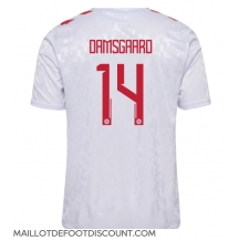 Maillot de football Réplique Danemark Mikkel Damsgaard #14 Extérieur Europe 2024 Manche Courte