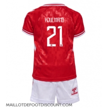 Maillot de football Réplique Danemark Morten Hjulmand #21 Domicile Enfant Europe 2024 Manche Courte (+ Pantalon court)