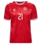 Maillot de football Réplique Danemark Morten Hjulmand #21 Domicile Europe 2024 Manche Courte