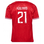 Maillot de football Réplique Danemark Morten Hjulmand #21 Domicile Europe 2024 Manche Courte