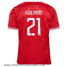 Maillot de football Réplique Danemark Morten Hjulmand #21 Domicile Europe 2024 Manche Courte