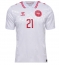 Maillot de football Réplique Danemark Morten Hjulmand #21 Extérieur Europe 2024 Manche Courte