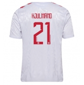 Maillot de football Réplique Danemark Morten Hjulmand #21 Extérieur Europe 2024 Manche Courte