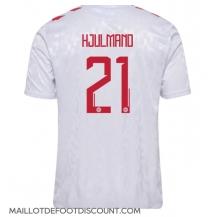 Maillot de football Réplique Danemark Morten Hjulmand #21 Extérieur Europe 2024 Manche Courte