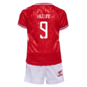 Maillot de football Réplique Danemark Rasmus Hojlund #9 Domicile Enfant Europe 2024 Manche Courte (+ Pantalon court)