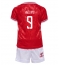 Maillot de football Réplique Danemark Rasmus Hojlund #9 Domicile Enfant Europe 2024 Manche Courte (+ Pantalon court)