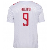 Maillot de football Réplique Danemark Rasmus Hojlund #9 Extérieur Europe 2024 Manche Courte