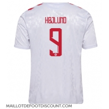 Maillot de football Réplique Danemark Rasmus Hojlund #9 Extérieur Europe 2024 Manche Courte