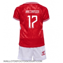 Maillot de football Réplique Danemark Victor Kristiansen #17 Domicile Enfant Europe 2024 Manche Courte (+ Pantalon court)