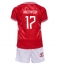 Maillot de football Réplique Danemark Victor Kristiansen #17 Domicile Enfant Europe 2024 Manche Courte (+ Pantalon court)