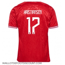 Maillot de football Réplique Danemark Victor Kristiansen #17 Domicile Europe 2024 Manche Courte