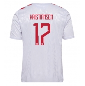 Maillot de football Réplique Danemark Victor Kristiansen #17 Extérieur Europe 2024 Manche Courte