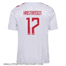 Maillot de football Réplique Danemark Victor Kristiansen #17 Extérieur Europe 2024 Manche Courte