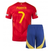 Maillot de football Réplique Espagne Alvaro Morata #7 Domicile Enfant Europe 2024 Manche Courte (+ Pantalon court)