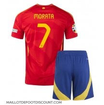 Maillot de football Réplique Espagne Alvaro Morata #7 Domicile Enfant Europe 2024 Manche Courte (+ Pantalon court)