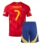 Maillot de football Réplique Espagne Alvaro Morata #7 Domicile Enfant Europe 2024 Manche Courte (+ Pantalon court)