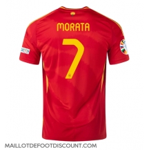 Maillot de football Réplique Espagne Alvaro Morata #7 Domicile Europe 2024 Manche Courte