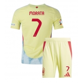 Maillot de football Réplique Espagne Alvaro Morata #7 Extérieur Enfant Europe 2024 Manche Courte (+ Pantalon court)