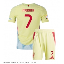 Maillot de football Réplique Espagne Alvaro Morata #7 Extérieur Enfant Europe 2024 Manche Courte (+ Pantalon court)