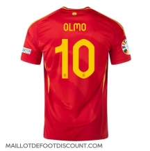 Maillot de football Réplique Espagne Dani Olmo #10 Domicile Europe 2024 Manche Courte