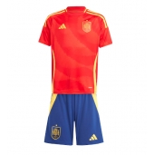 Maillot de football Réplique Espagne Domicile Enfant Europe 2024 Manche Courte (+ Pantalon court)