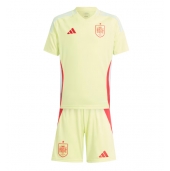 Maillot de football Réplique Espagne Extérieur Enfant Europe 2024 Manche Courte (+ Pantalon court)