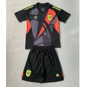 Maillot de football Réplique Espagne Gardien de but Domicile Enfant Europe 2024 Manche Courte (+ Pantalon court)