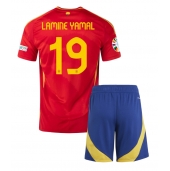 Maillot de football Réplique Espagne Lamine Yamal #19 Domicile Enfant Europe 2024 Manche Courte (+ Pantalon court)