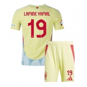 Maillot de football Réplique Espagne Lamine Yamal #19 Extérieur Enfant Europe 2024 Manche Courte (+ Pantalon court)