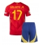 Maillot de football Réplique Espagne Nico Williams #17 Domicile Enfant Europe 2024 Manche Courte (+ Pantalon court)