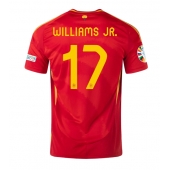 Maillot de football Réplique Espagne Nico Williams #17 Domicile Europe 2024 Manche Courte