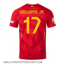 Maillot de football Réplique Espagne Nico Williams #17 Domicile Europe 2024 Manche Courte