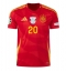 Maillot de football Réplique Espagne Pedri Gonzalez #20 Domicile Europe 2024 Manche Courte