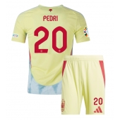 Maillot de football Réplique Espagne Pedri Gonzalez #20 Extérieur Enfant Europe 2024 Manche Courte (+ Pantalon court)