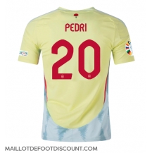 Maillot de football Réplique Espagne Pedri Gonzalez #20 Extérieur Europe 2024 Manche Courte