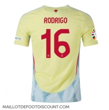 Maillot de football Réplique Espagne Rodri Hernandez #16 Extérieur Europe 2024 Manche Courte