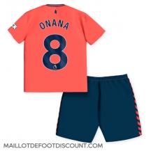 Maillot de football Réplique Everton Amadou Onana #8 Extérieur Enfant 2023-24 Manche Courte (+ Pantalon court)