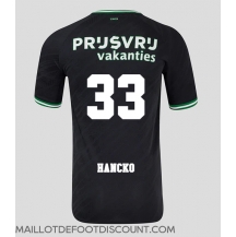 Maillot de football Réplique Feyenoord David Hancko #33 Extérieur 2024-25 Manche Courte